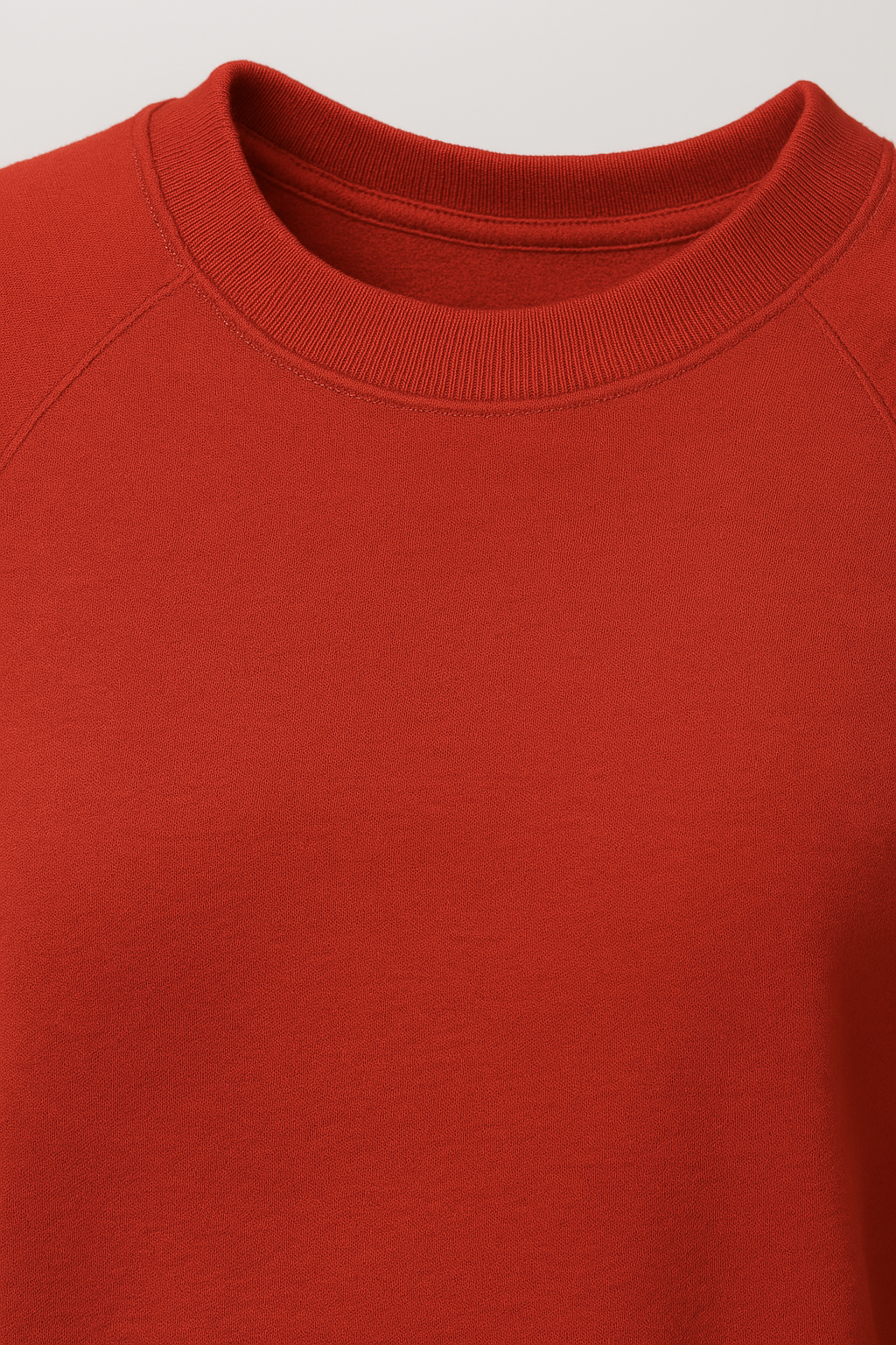 Unisex Red Sweatshirt – 100% Cotton, Soft & Breathable