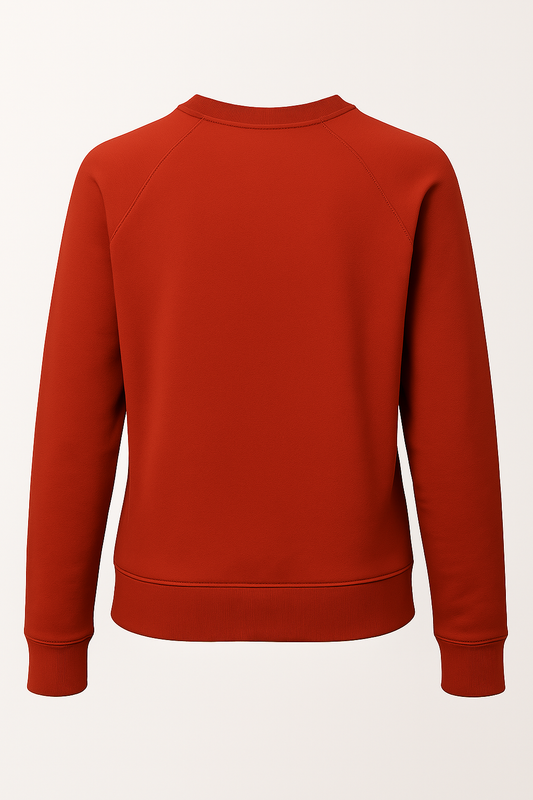 Unisex Red Sweatshirt – 100% Cotton, Soft & Breathable